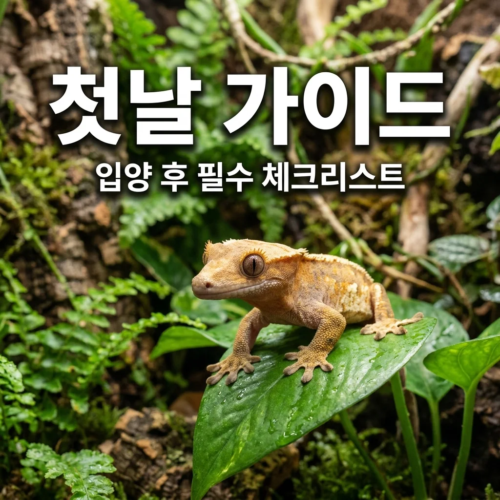 크레스티드게코 분양 후 첫날 해야 할 일과 절대 금지 사항 5가지