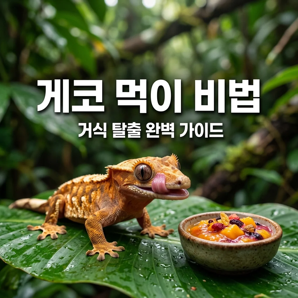 크레스티드게코 먹이 잘 먹게 만든 방법 후기: 거식 해결 5가지 꿀팁