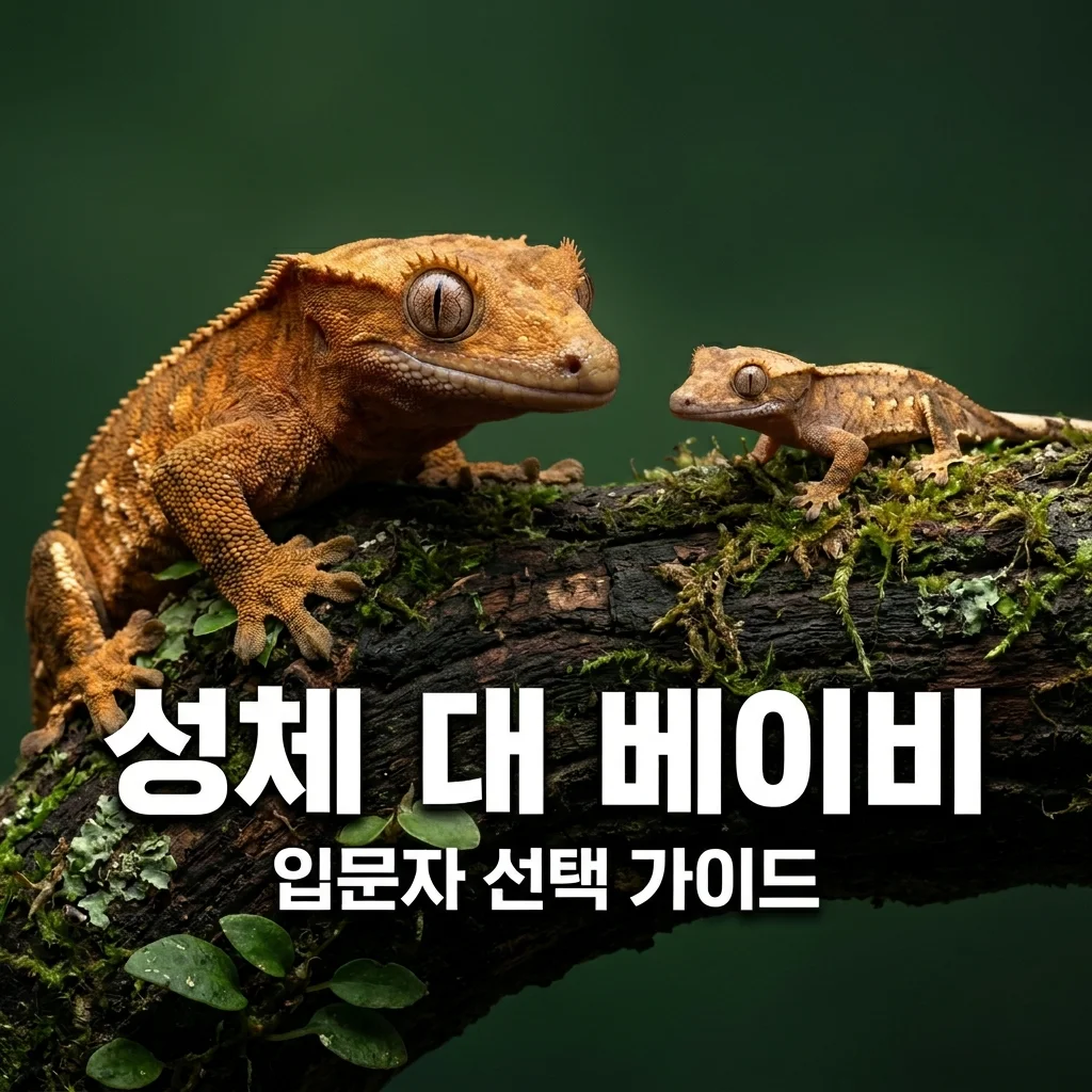 크레스티드게코 성체 vs 베이비 장단점 비교! 입문자라면 꼭 보세요