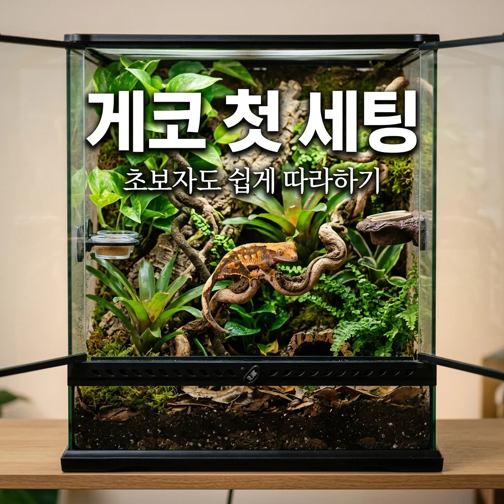 크레스티드게코 사육장 세팅 방법, 처음 시작하는 초보자 가이드