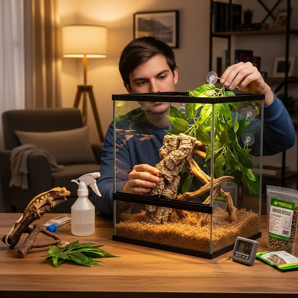 처음 만나는 크레스티드게코, 사육장 세팅의 핵심은 무엇일까요?