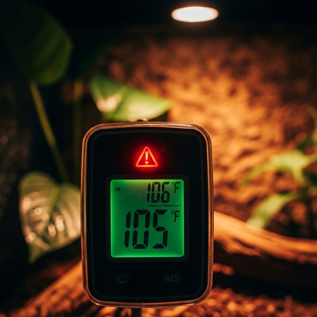 온도에 따른 크레스티드게코의 반응과 위험 신호