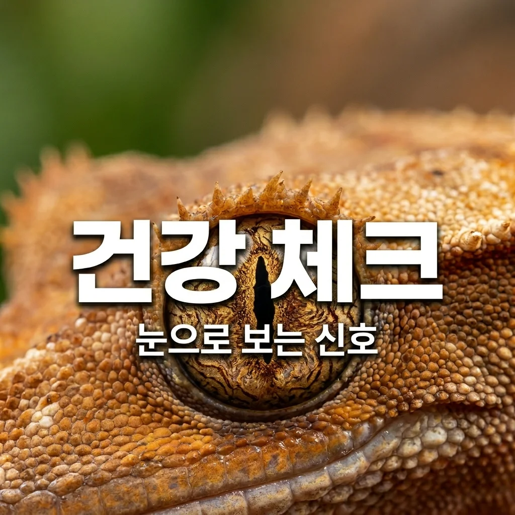 크레스티드게코 눈 상태로 건강 확인하는 법! 초보 집사를 위한 꿀팁
