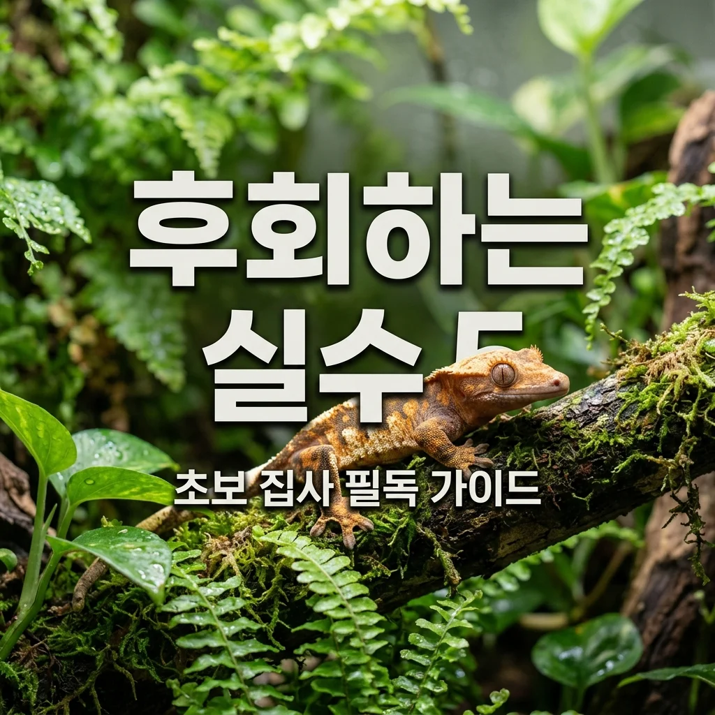 크레스티드게코 가장 후회했던 선택 TOP 5, 초보 집사 필독 가이드