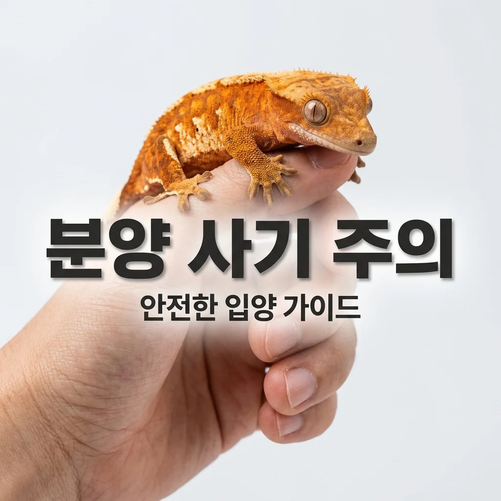 크레스티드게코 분양 사기 피하는 법! 초보 집사 필수 체크리스트