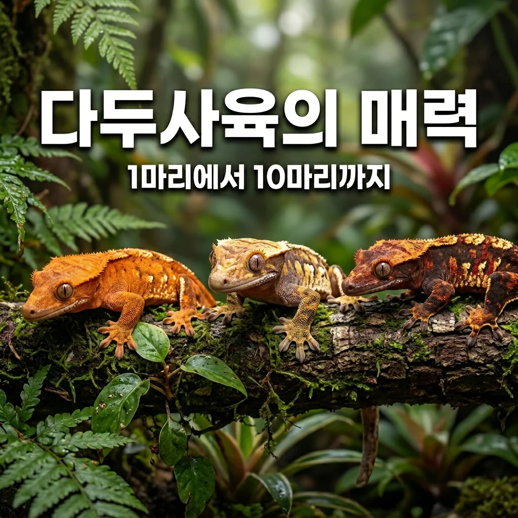 크레스티드게코 다두 사육 시작 계기, 1마리가 10마리 된 솔직 후기
