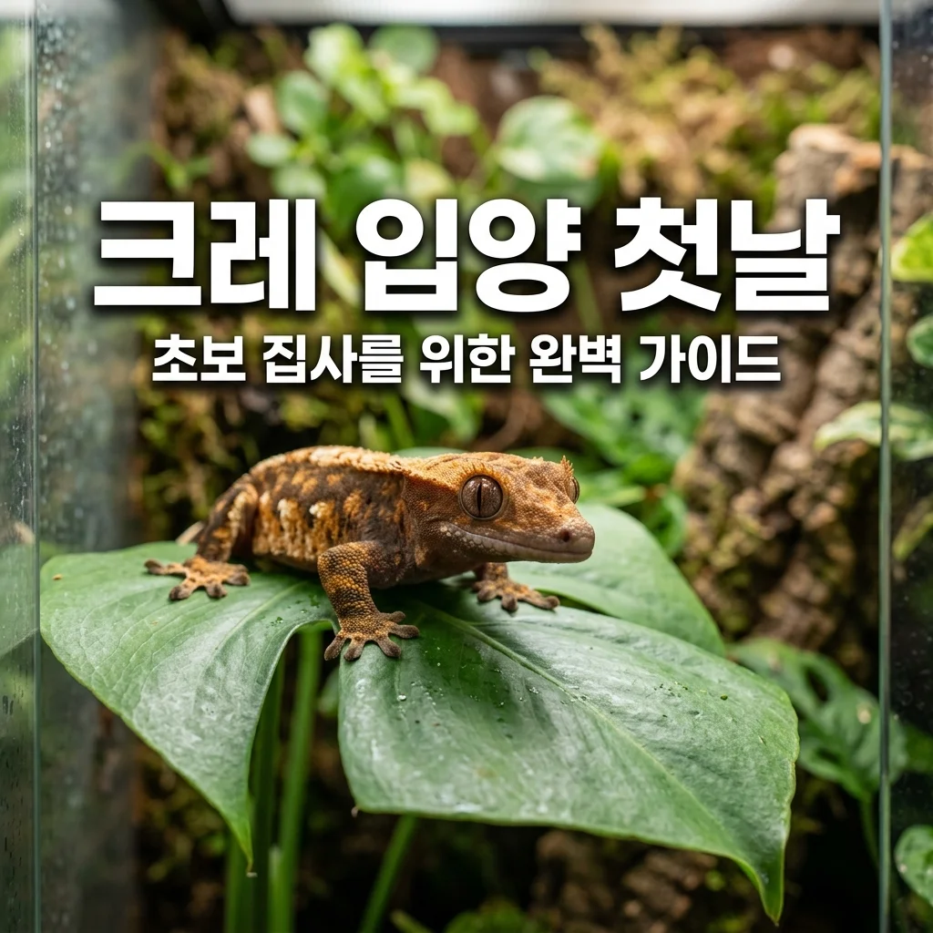 크레스티드게코 처음 키운 날, 입양 첫날 꼭 지켜야 할 사육 수칙