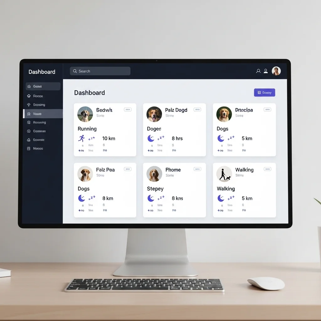 한눈에 보는 개체별 활동량 주요 지표