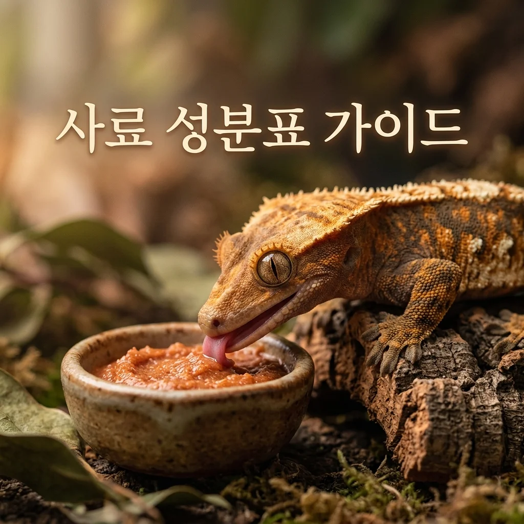 크레스티드게코 사료 성분표 읽는 법 | 브랜드별 완벽 비교 가이드
