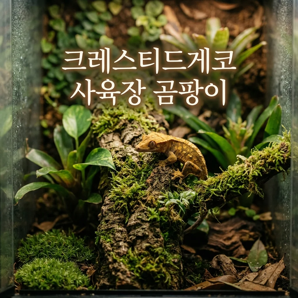 크레스티드게코 사육장 코르크 곰팡이 예방 및 관리 꿀팁 5가지