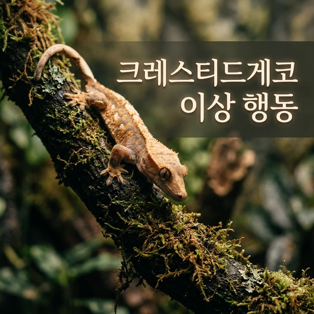 크레스티드게코 이상 행동 대응 전략: 반복적 몸짓의 원인과 해결 가이드