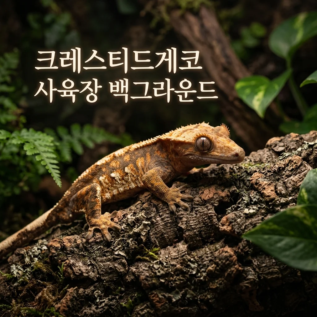크레스티드게코 사육장 백그라운드 설치 효과와 안정감 가이드