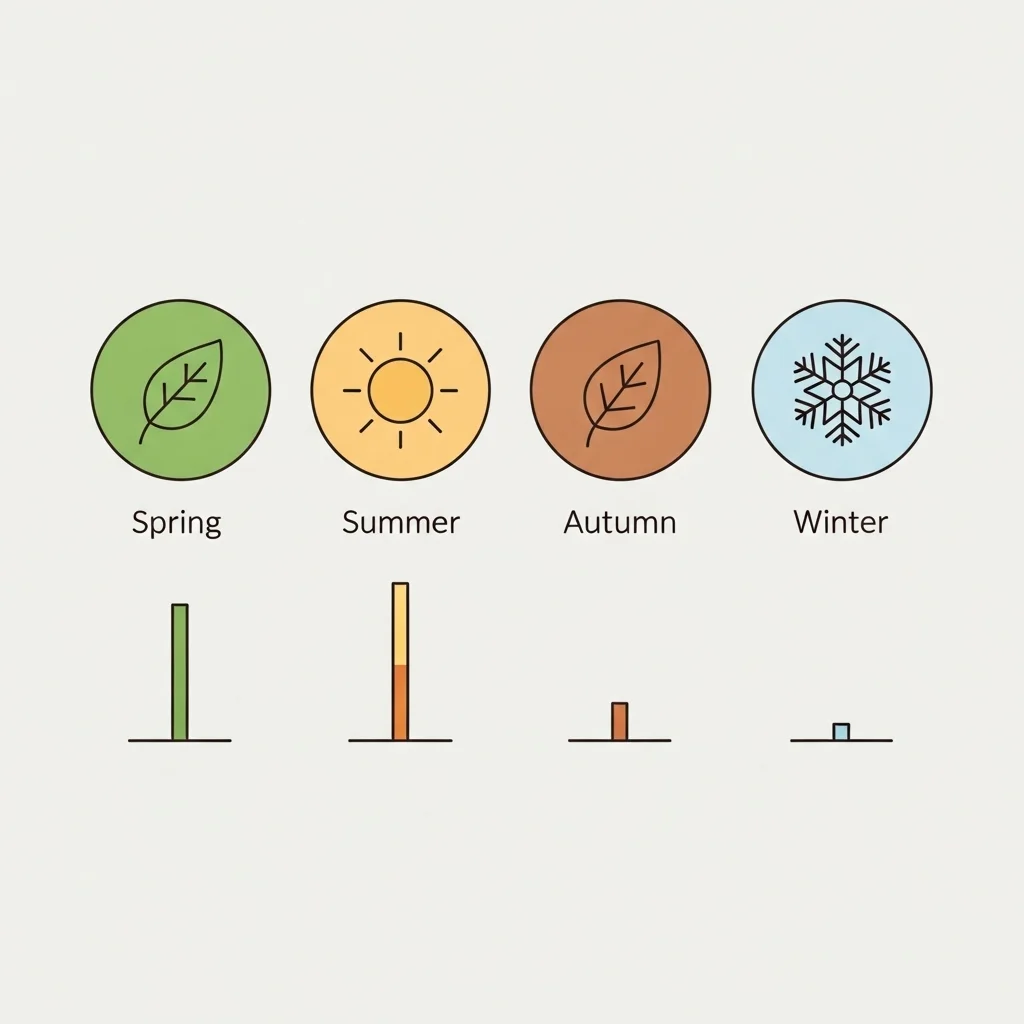 데이터로 보는 계절별 성장 지표 요약