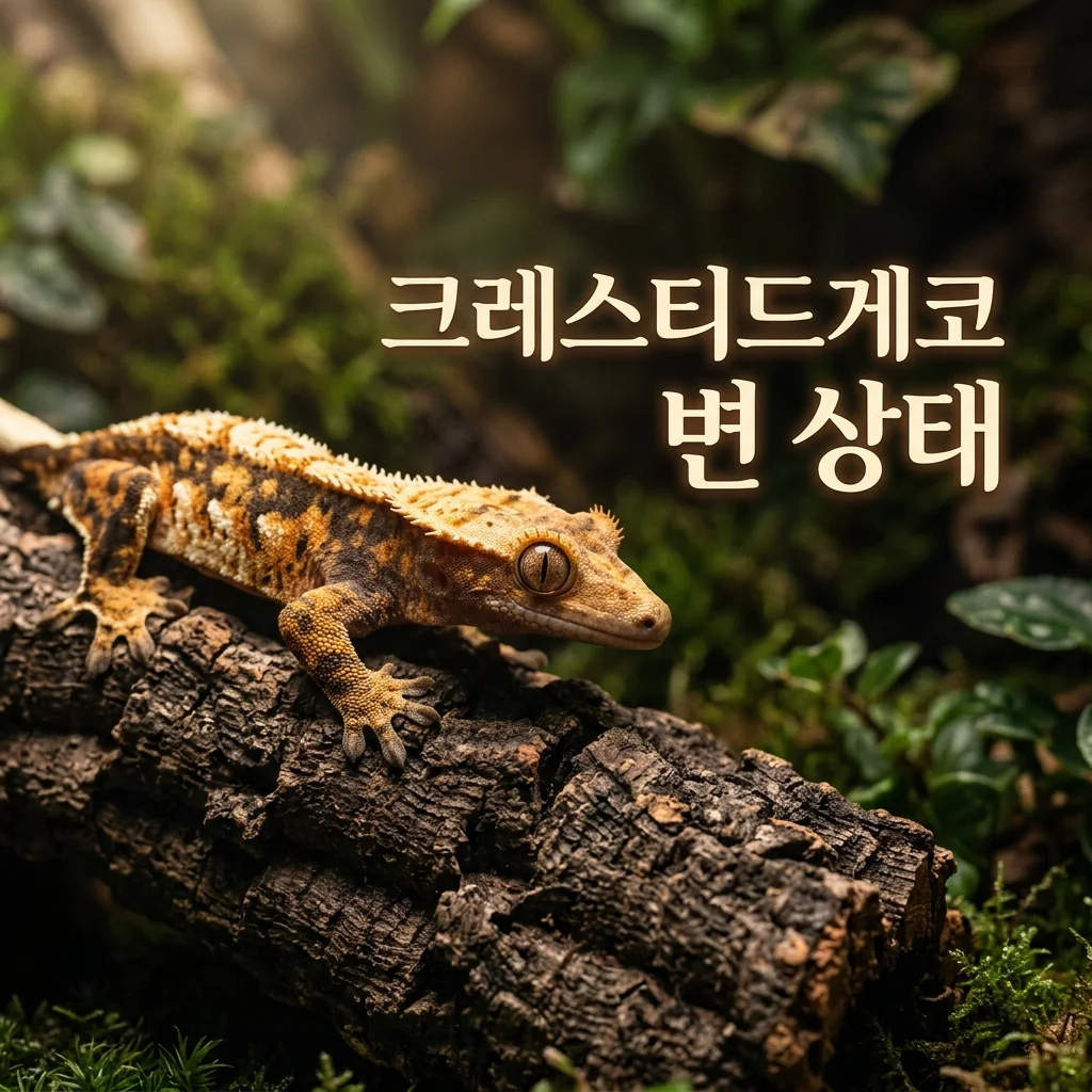 크레스티드게코 변 상태 구분법, 사진 없이 파악하는 5가지 포인트