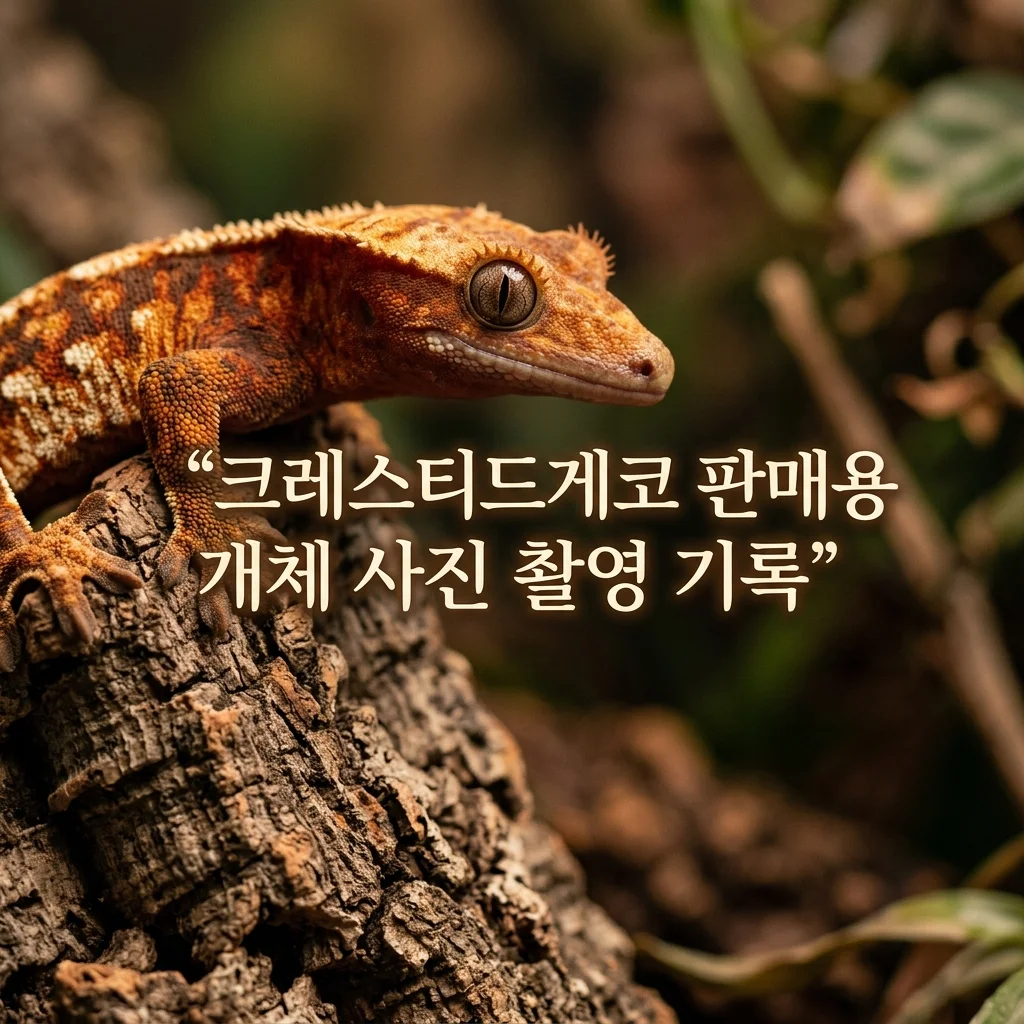크레스티드게코 판매용 개체 사진 촬영 시 필수 기록 항목 5가지