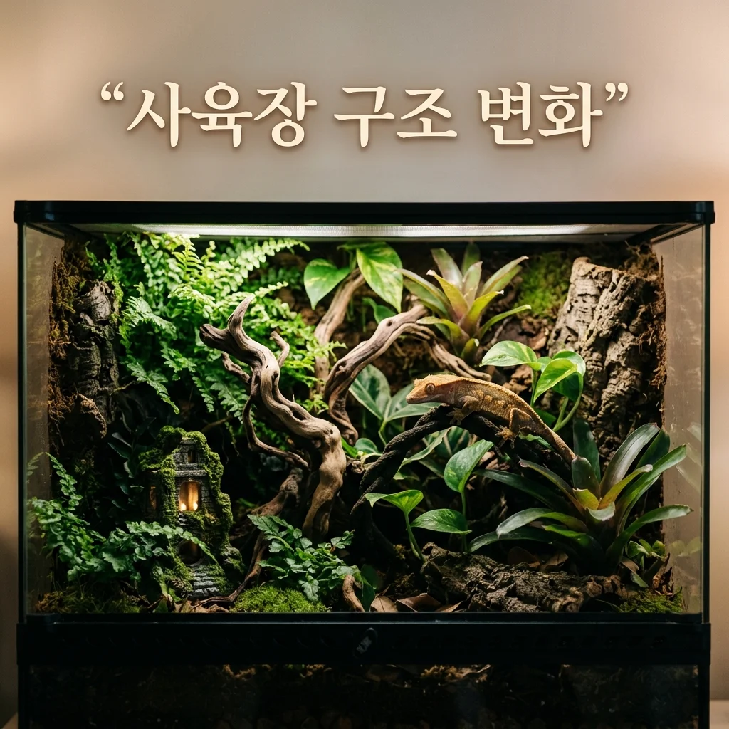 사육장 구조 변화 후 행동 변화: 우리 아이가 달라졌어요 (DewCre 기록)