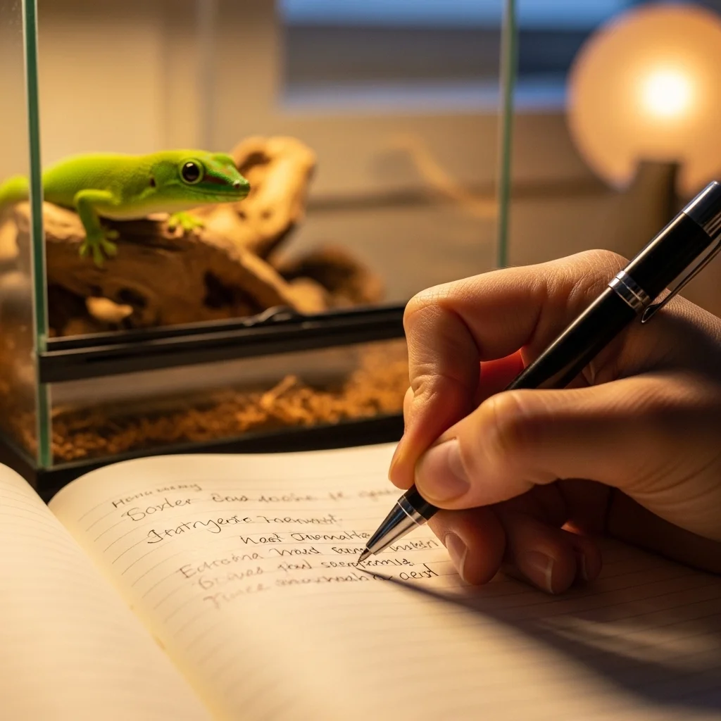 DewCre 사육 일지 기록 시 꼭 포함해야 할 항목