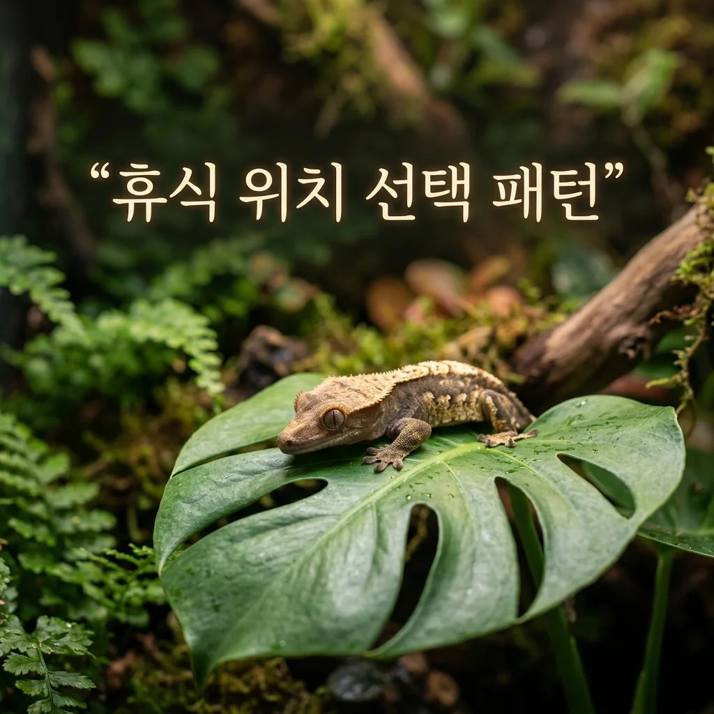 휴식 위치 선택 패턴 기록: 우리 아이가 유독 '그곳'만 찾는 이유