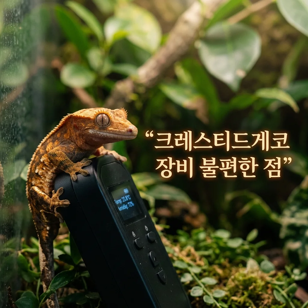 크레스티드게코 새 장비 교체 후 느낀 의외의 불편함 5가지 (DewCre 기록)