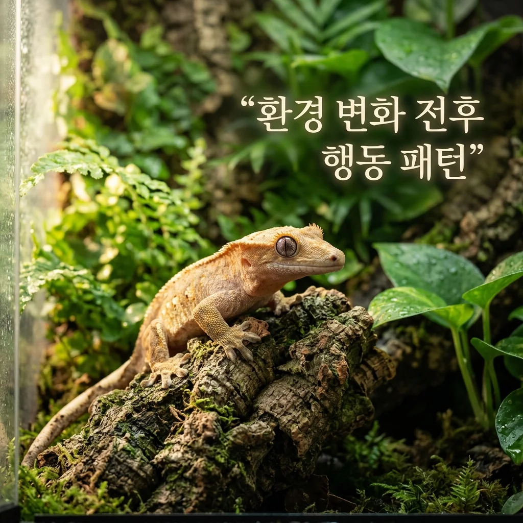 환경 변화 전후 행동 패턴 비교: 듀크리(DewCre) 사육 기록