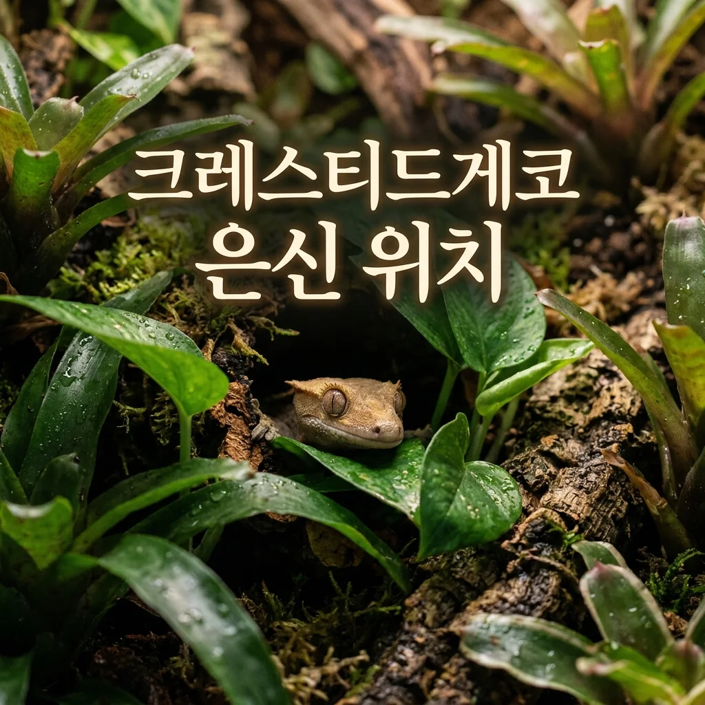 크레스티드게코 은신 위치 비교: 개체별 좋아하는 명당 (DewCre 기록)