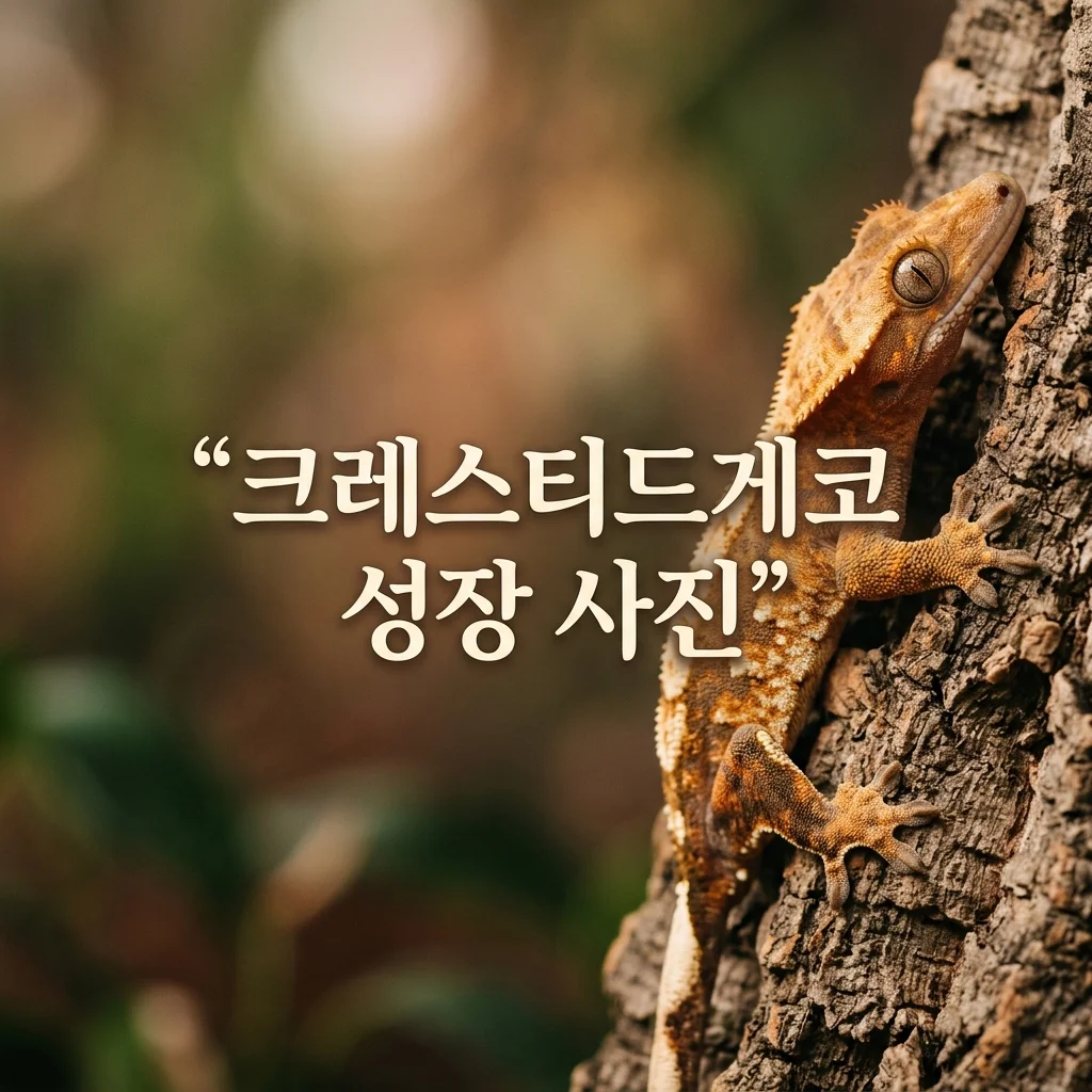 (DewCre 기록) 크레스티드게코 성장 사진 같은 각도로 촬영한 놀라운 변화