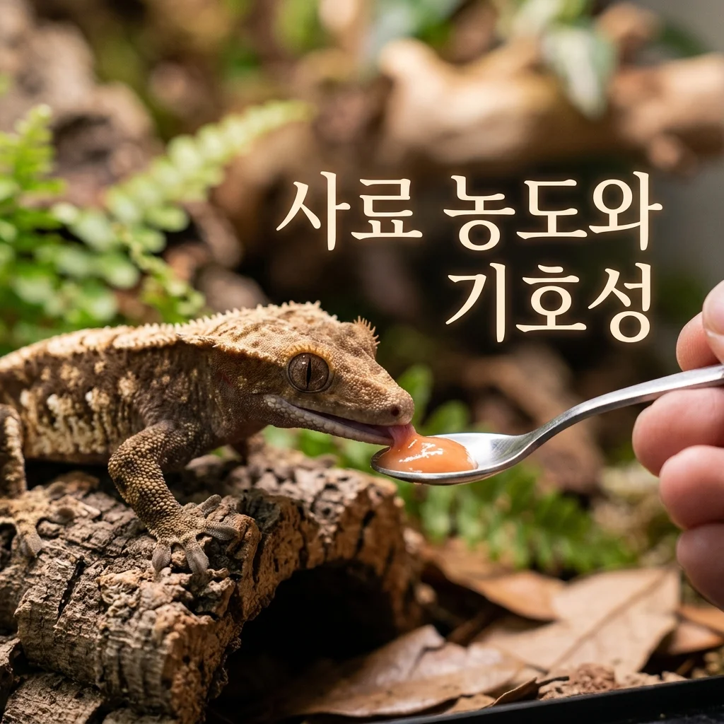 크레스티드게코 사료 농도와 기호성 관계! 직접 찾은 황금 비율 꿀팁