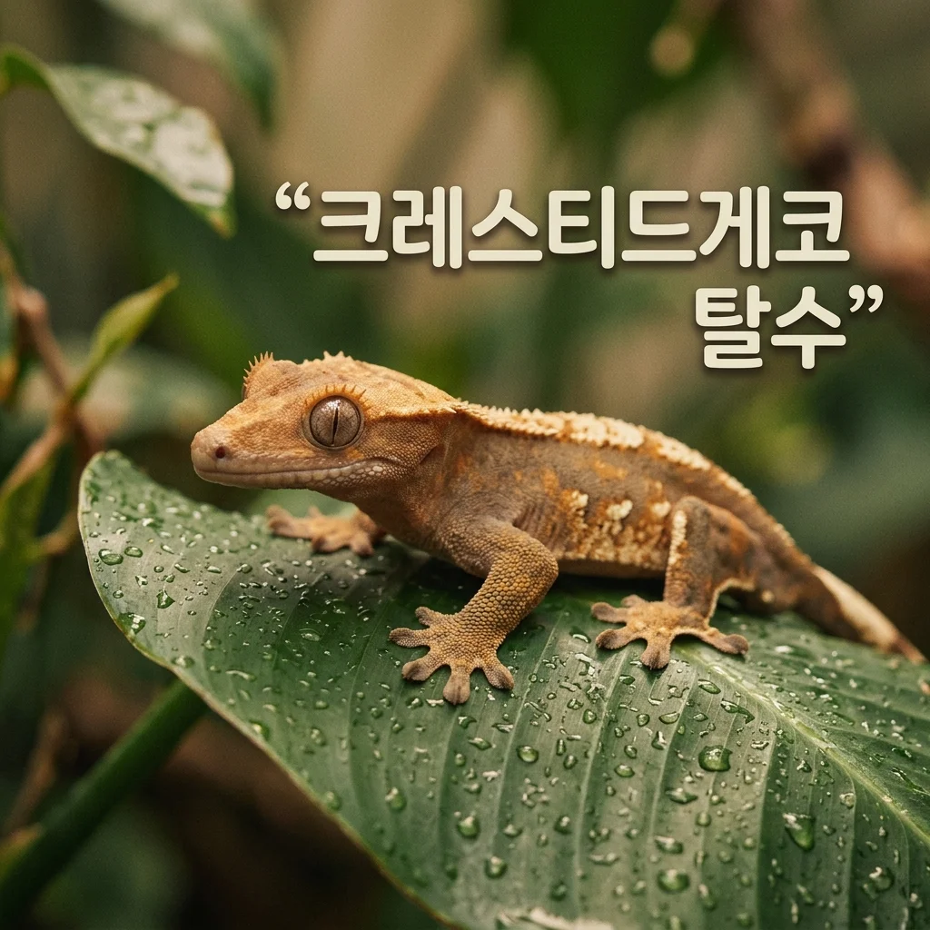 크레스티드게코 탈수 증상 해결을 위한 응급 수분 회복 프로토콜