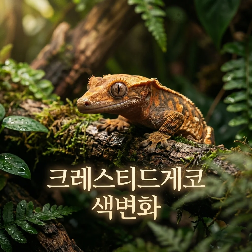 크레스티드게코 색 어두워졌을 때, 스트레스와 체온 구분법