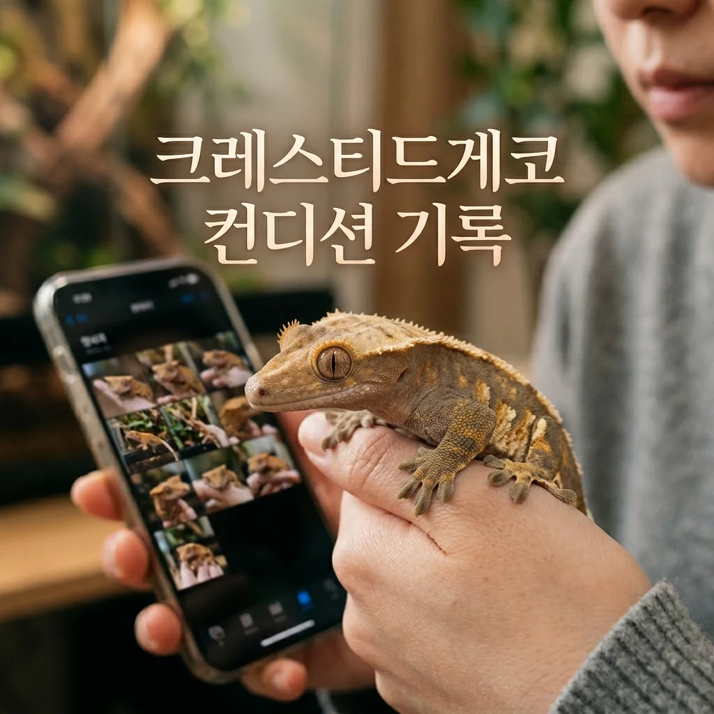 크레스티드게코 컨디션 이상, 사진 기록이 생존율 높이는 결정적 이유