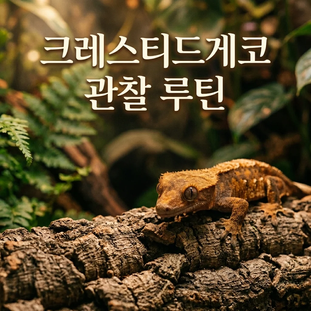 크레스티드게코 관찰 루틴, 초보자가 놓치기 쉬운 5가지 포인트