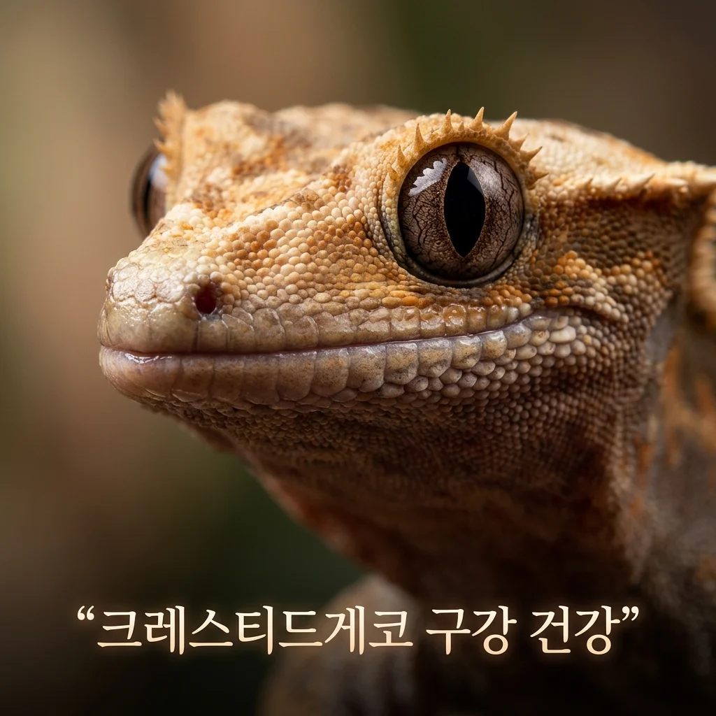 크레스티드게코 구강 건강 체크법: 입 주변 신호로 질병 발견하기