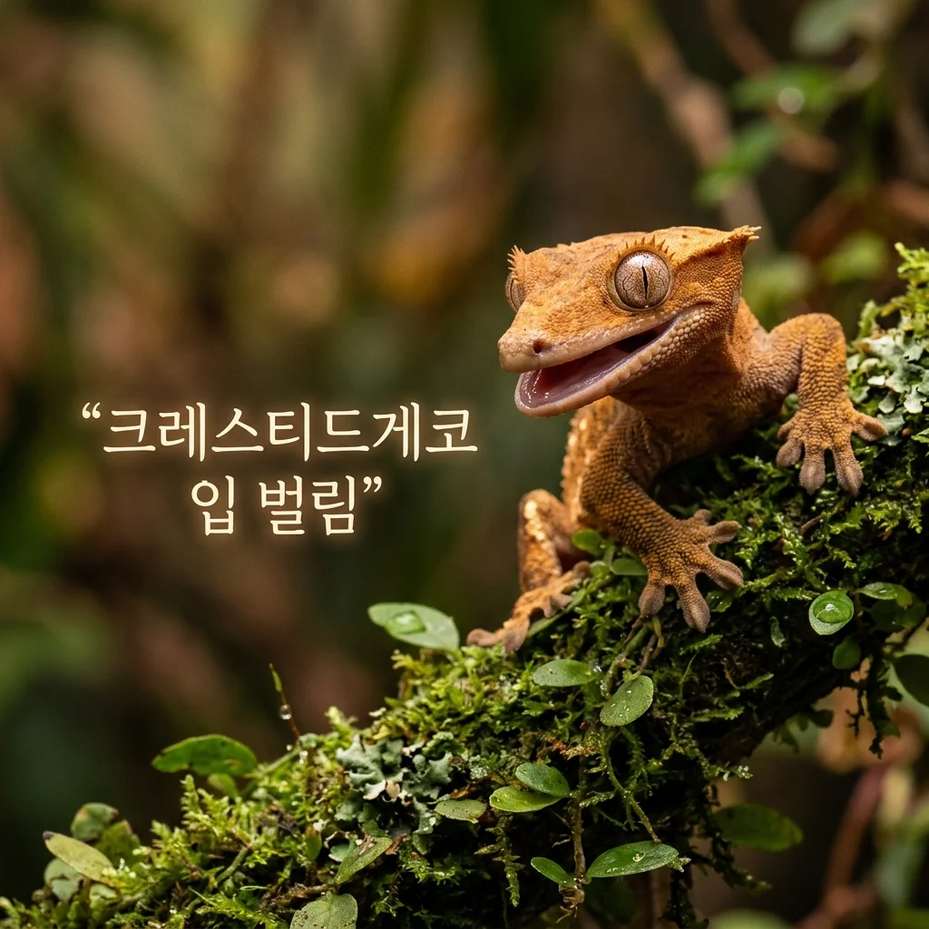 크레스티드게코 입 벌리고 숨 쉴 때 의심할 수 있는 상황 5가지 정리