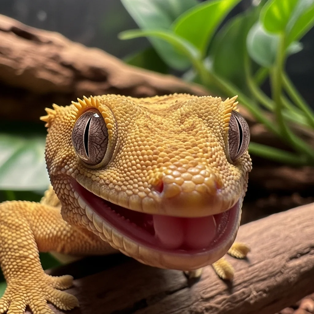 갑자기 입을 벌리고 있는 크레, 어디가 아픈 걸까요?