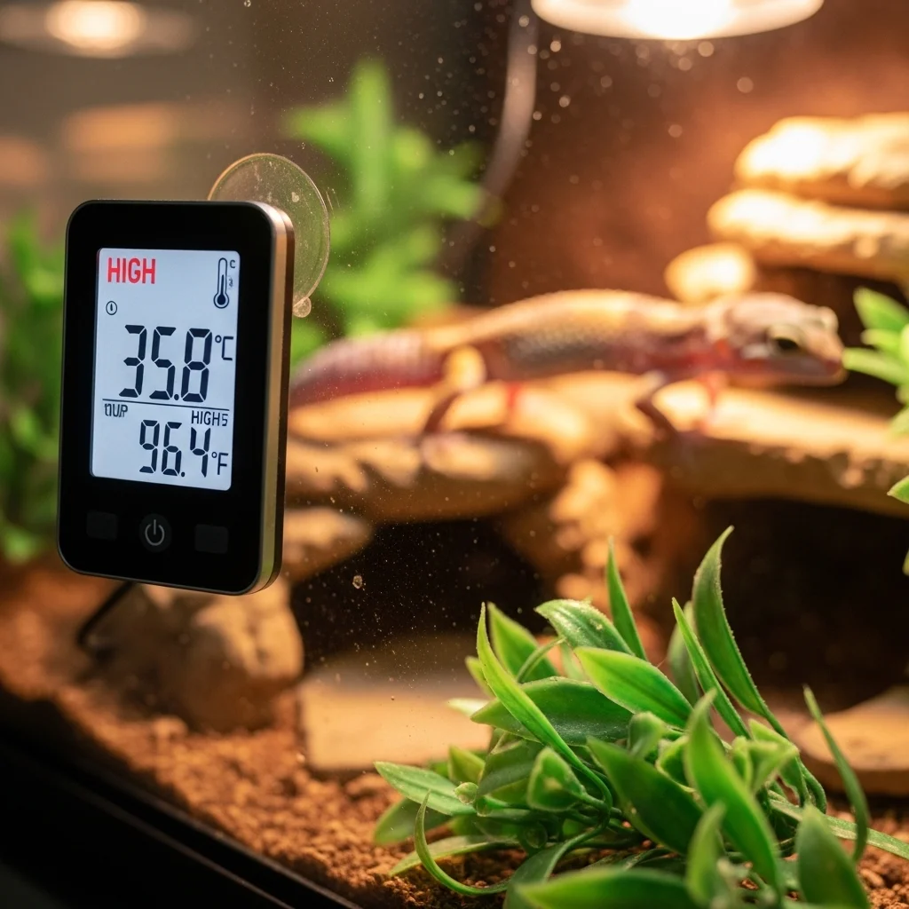 가장 흔한 원인: 사육장 온도가 너무 높을 때