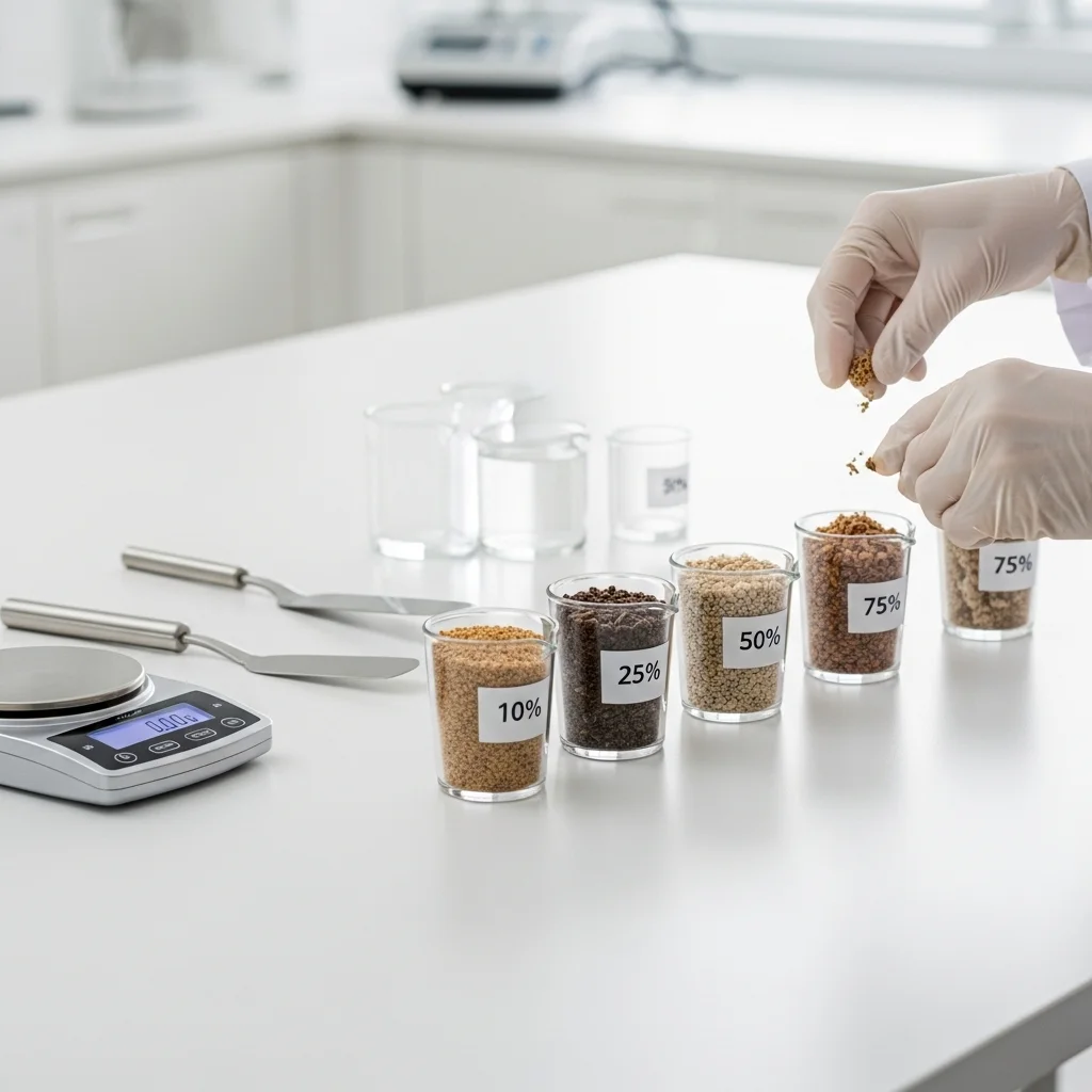 농도별 섭취량 테스트 결과 요약