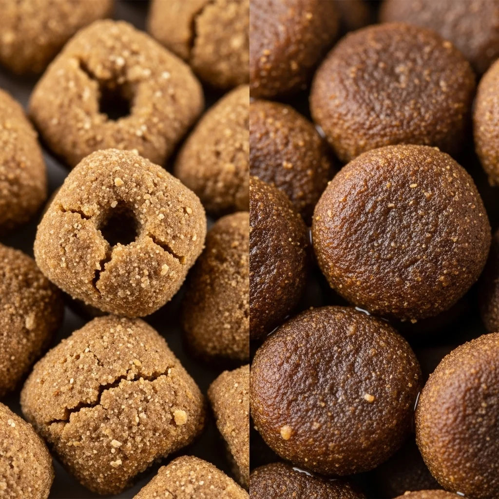 식감의 차이: 하드 키블 vs 소프트 키블