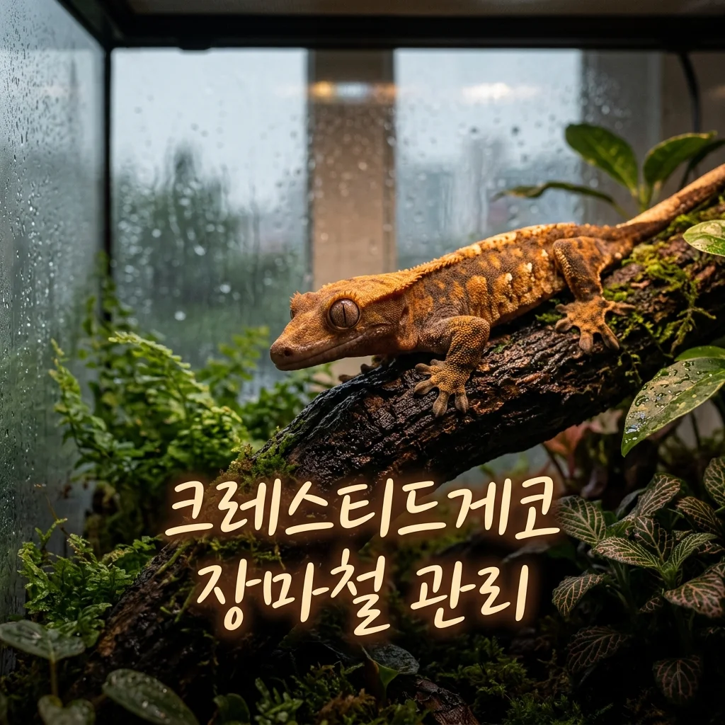 크레스티드게코 장마철 사육장 관리 꿀팁 5가지: 습도와 곰팡이 해결법