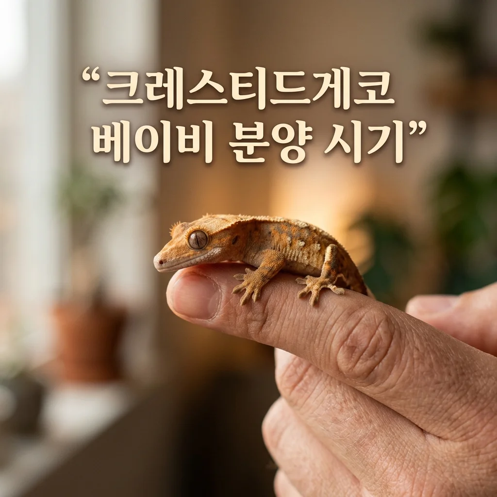 크레스티드게코 베이비 분양 시기? 안전한 입양 무게와 판단 기준