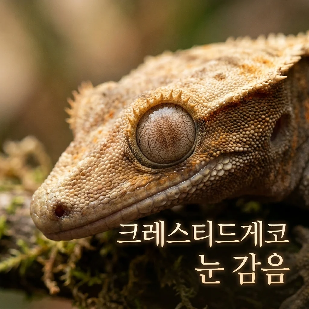 크레스티드게코 눈 감음? 정상 vs 질병 구별법 및 사육 가이드