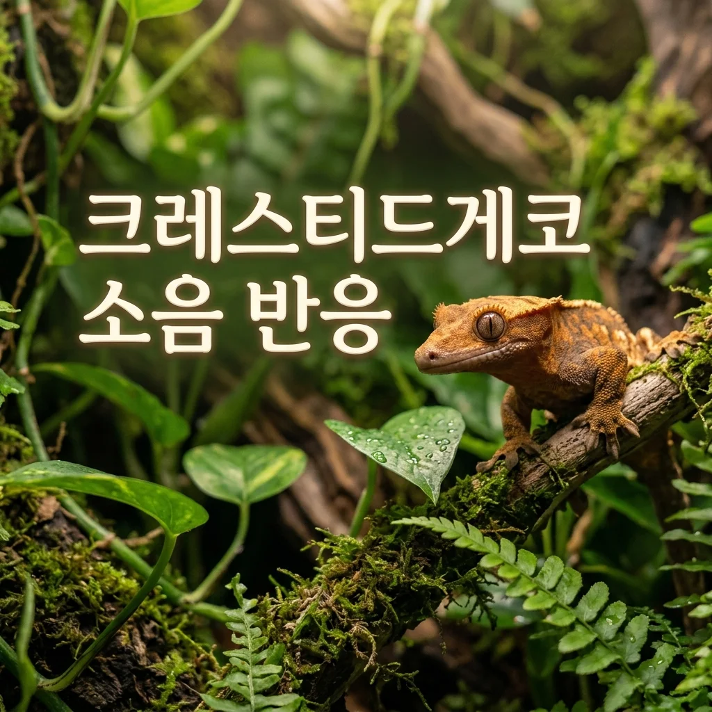크레스티드게코 소음 반응 비교: 시끄러운 날 vs 조용한 날 (DewCre 기록)