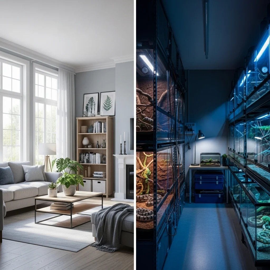 관찰 조건: 기존 환경 vs 조명 최적화 환경