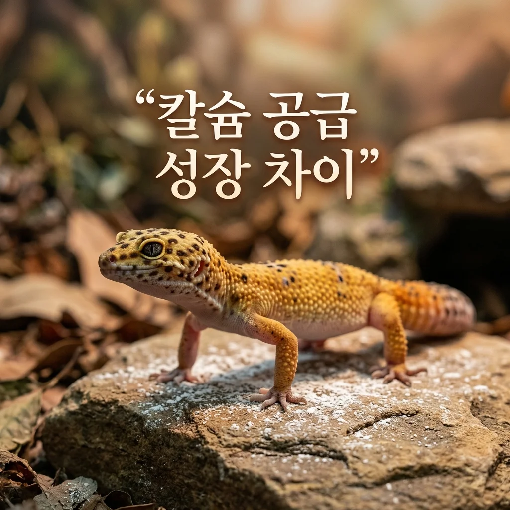 칼슘 공급에 따른 파충류 성장 차이 분석: DewCre 사육 기록