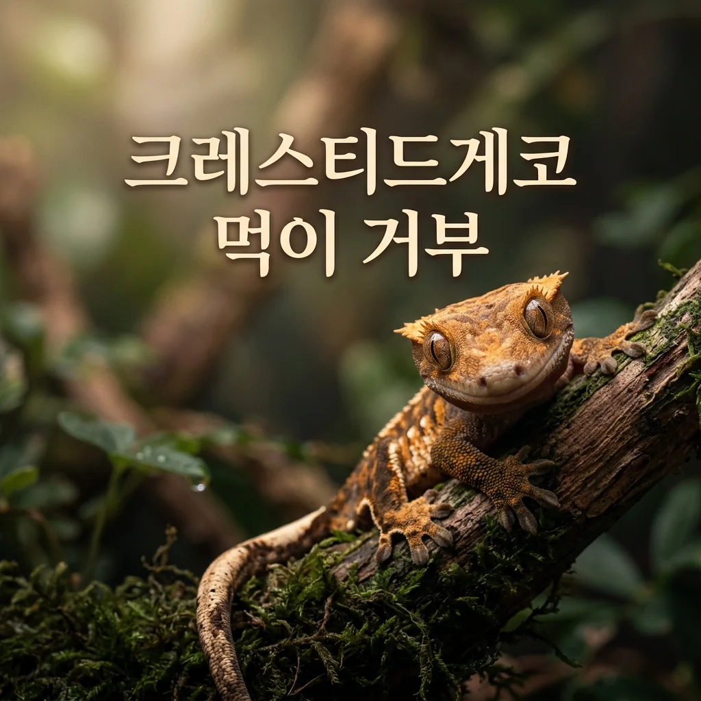 크레스티드게코 먹이 거부 해결, 거식 시기 제가 바꾼 3가지 비결