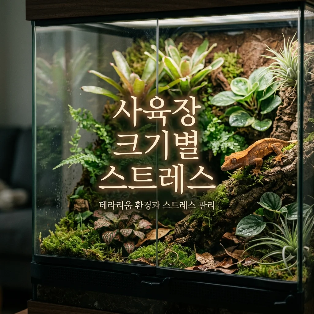 사육장 크기별 스트레스 반응 비교: 최적의 사육 공간 찾는 법 (DewCre 기록)