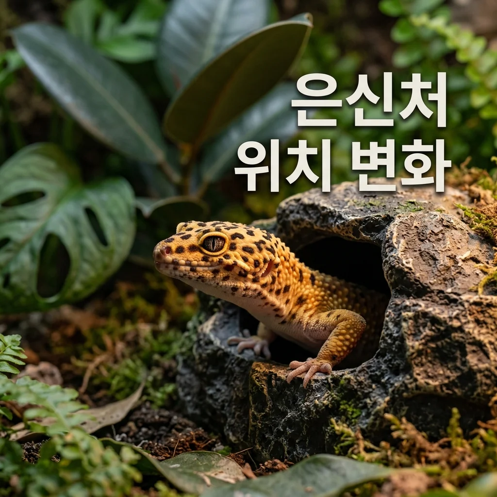 은신처 위치 변화에 따른 파충류 행동 변화 분석 (DewCre 기록)