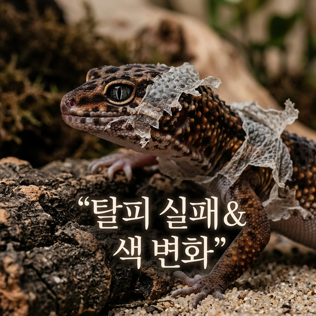 탈피 실패와 색 변화가 동시에? 사육 환경 문제 진단 및 해결 가이드