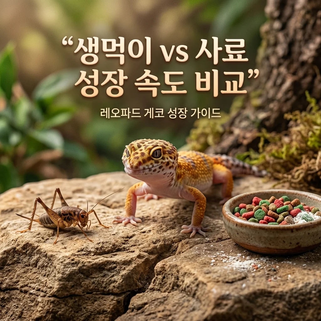 생먹이 vs 사료 성장 속도 비교, 파충류 성장에 더 유리한 선택은?