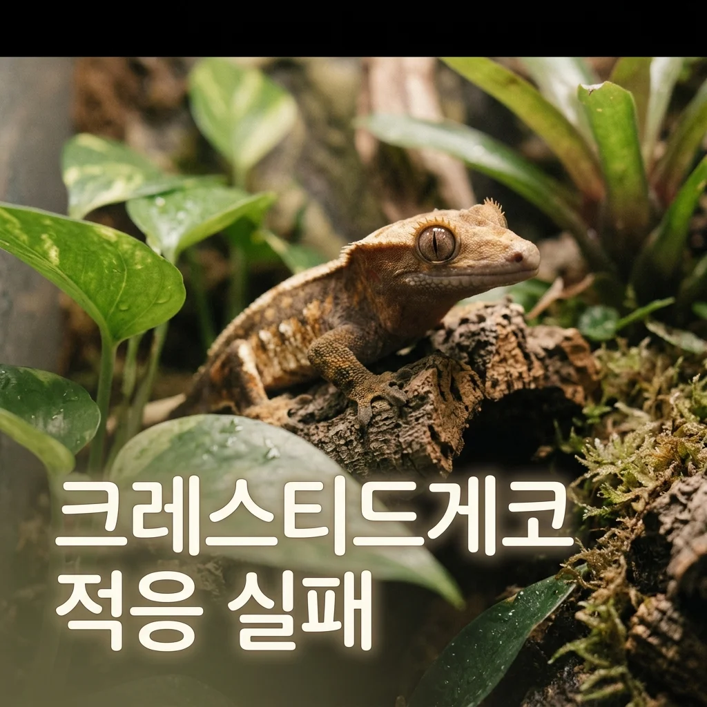 크레스티드게코 적응 실패 해결법! 환경 변화 후 거식·예민 대처 가이드