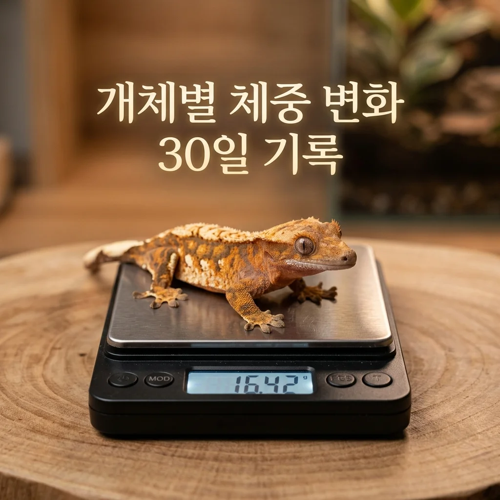DewCre 개체별 체중 변화 30일 기록: 건강한 성장의 핵심 지표 분석